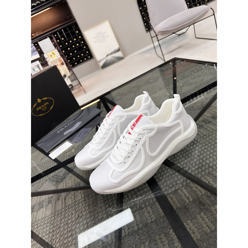 Pra*a america''s cup sneaker white/silver