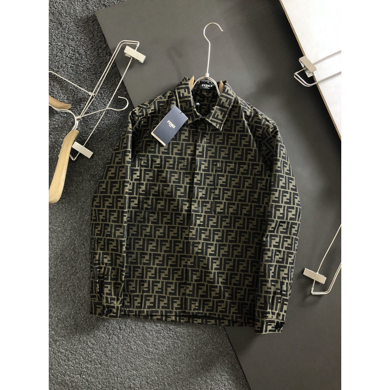 F**di monogram pattern shirt jacket