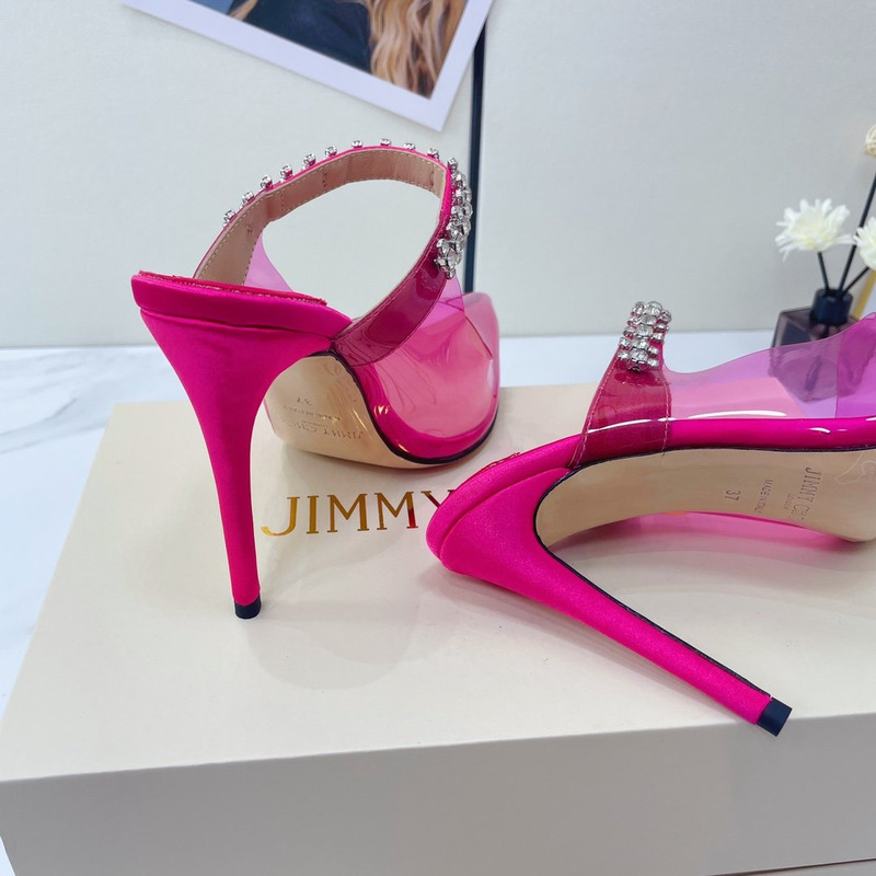 Jimmy Choo Bing 100mm Mules Pink