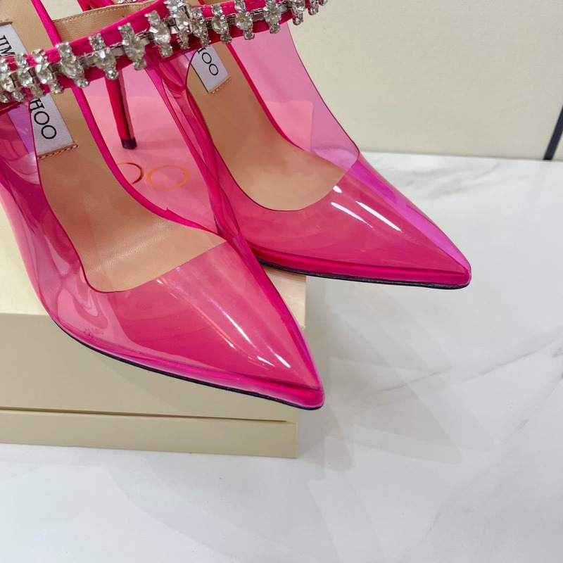 Jimmy Choo Bing 100mm Mules Pink