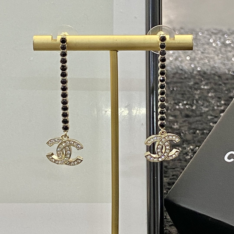 Ch*el cc long earrings