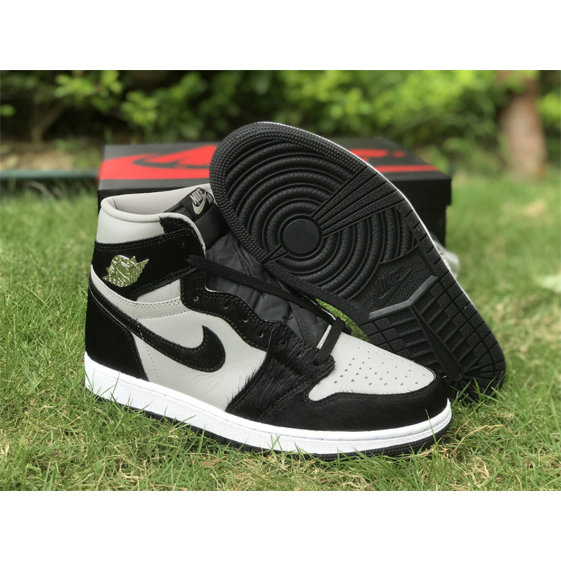 Jordan AJ1 plush black and white panda