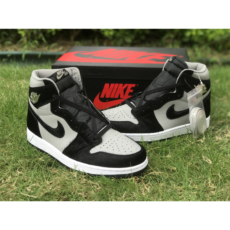 Jordan AJ1 plush black and white panda