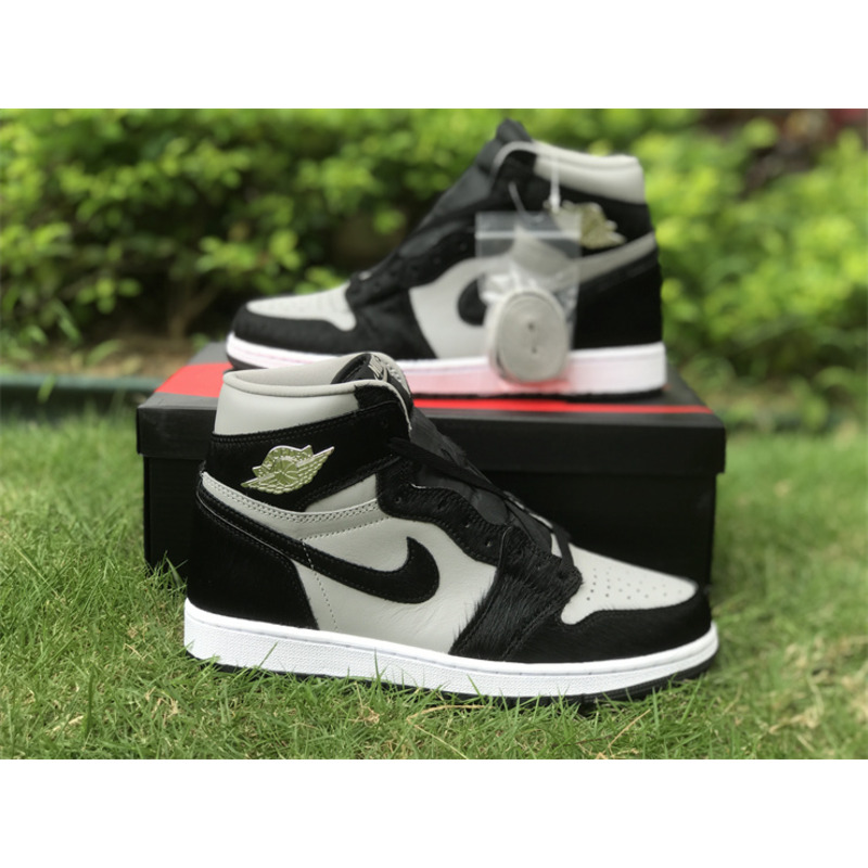 Jordan AJ1 plush black and white panda