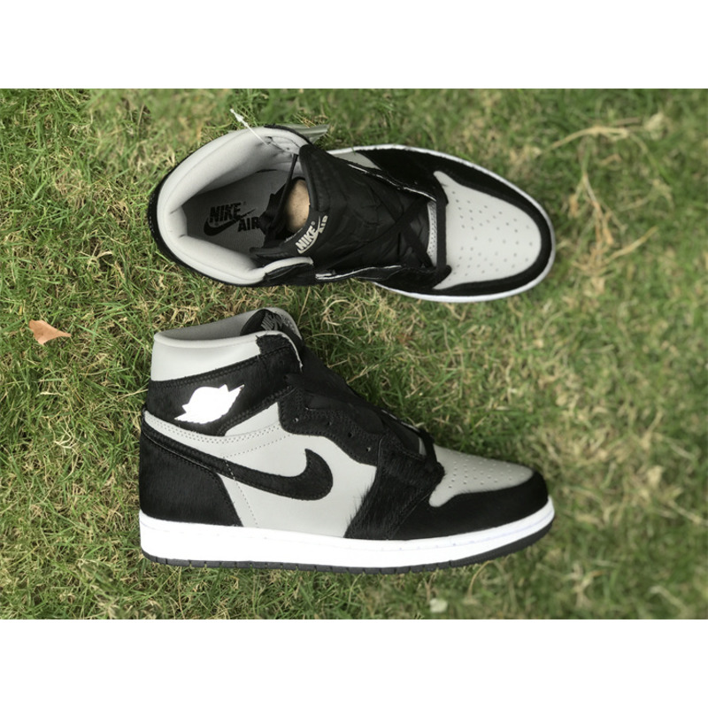 Jordan AJ1 plush black and white panda