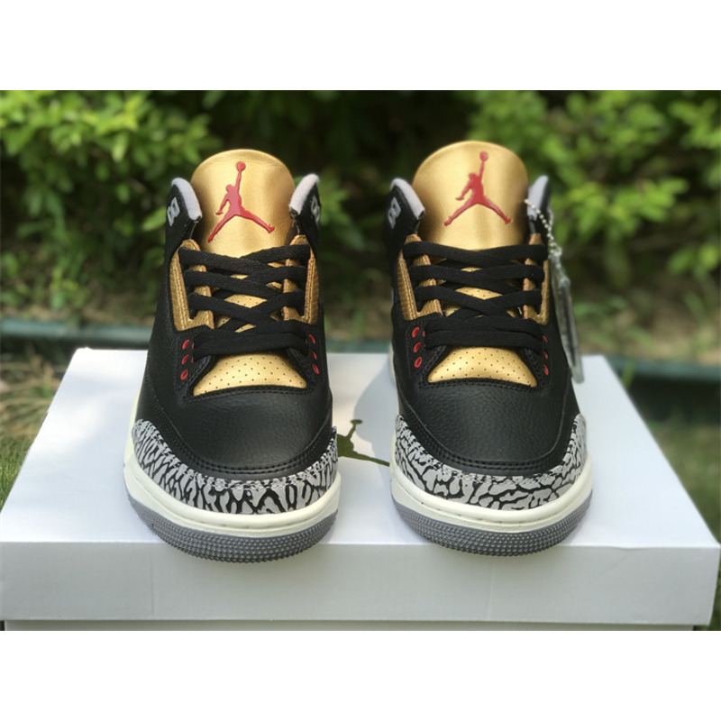 Jordan 3 Atmosphere Gold and Black