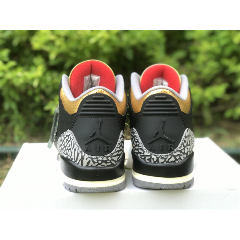 Jordan 3 Atmosphere Gold and Black