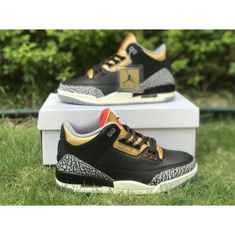 Jordan 3 Atmosphere Gold and Black