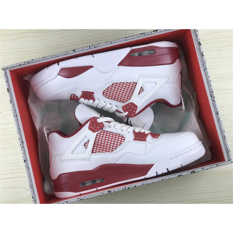 Jordan 4 Retro Alternate 89 White and Red