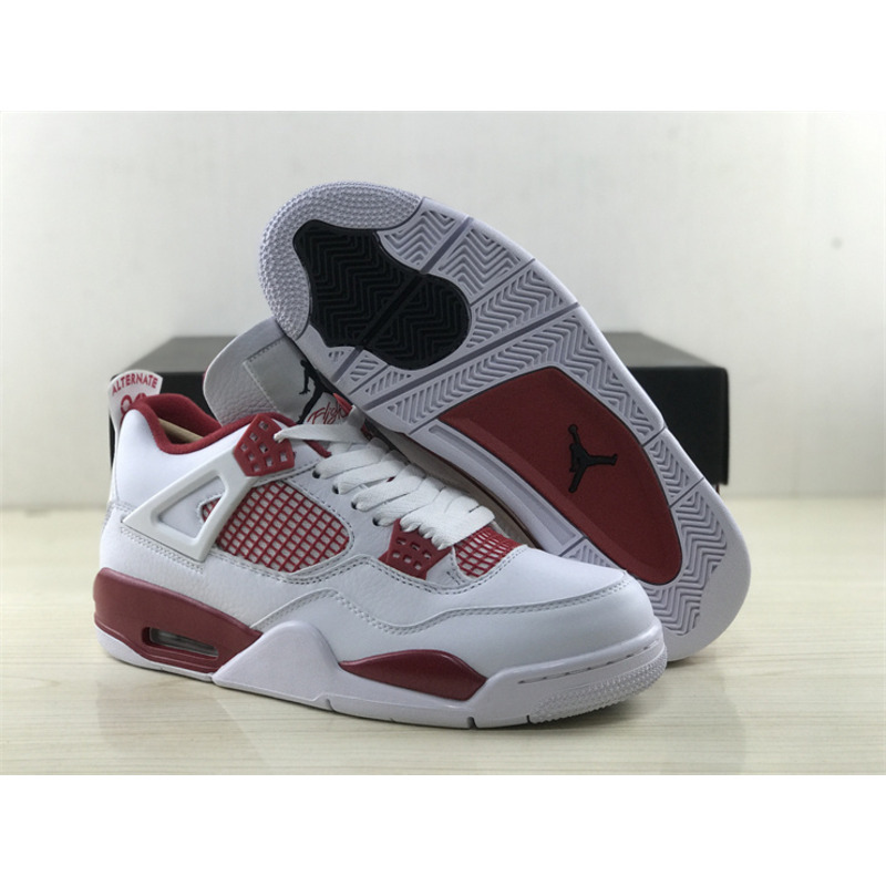 Jordan 4 Retro Alternate 89 White and Red