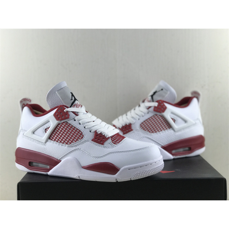 Jordan 4 Retro Alternate 89 White and Red