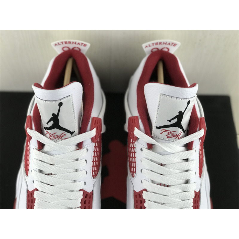 Jordan 4 Retro Alternate 89 White and Red