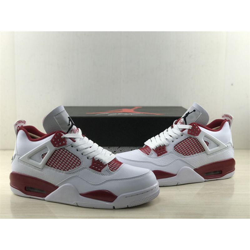 Jordan 4 Retro Alternate 89 White and Red