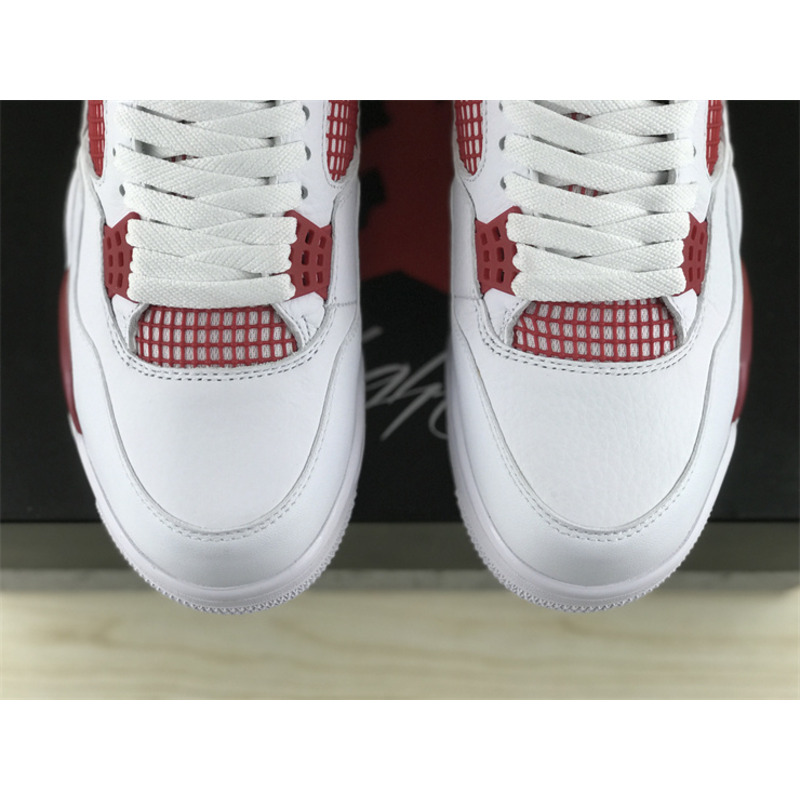 Jordan 4 Retro Alternate 89 White and Red