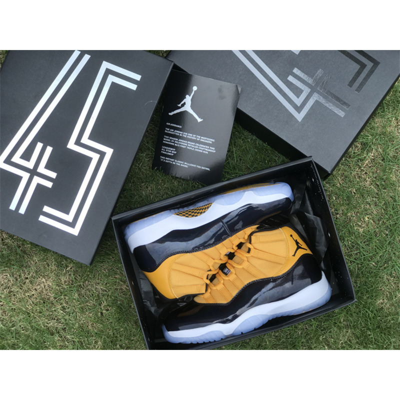 Jordan 11 Retro Black Yellow