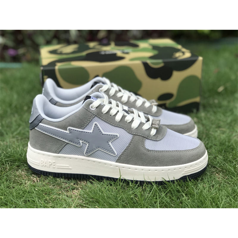 A Bathing Ape Bape Sta Low Stadium Goods Grey