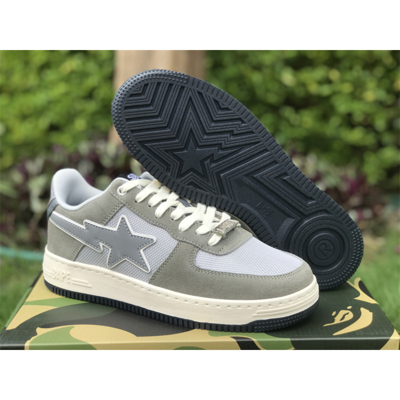 A Bathing Ape Bape Sta Low Stadium Goods Grey