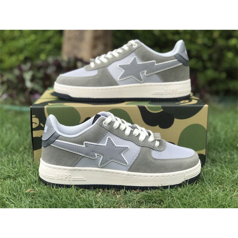 A Bathing Ape Bape Sta Low Stadium Goods Grey