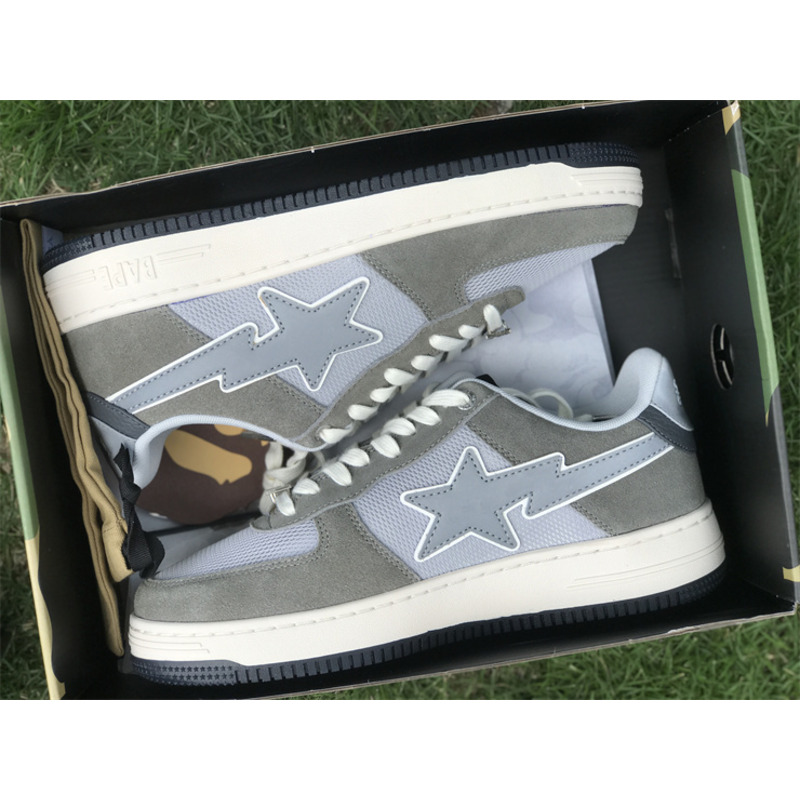 A Bathing Ape Bape Sta Low Stadium Goods Grey