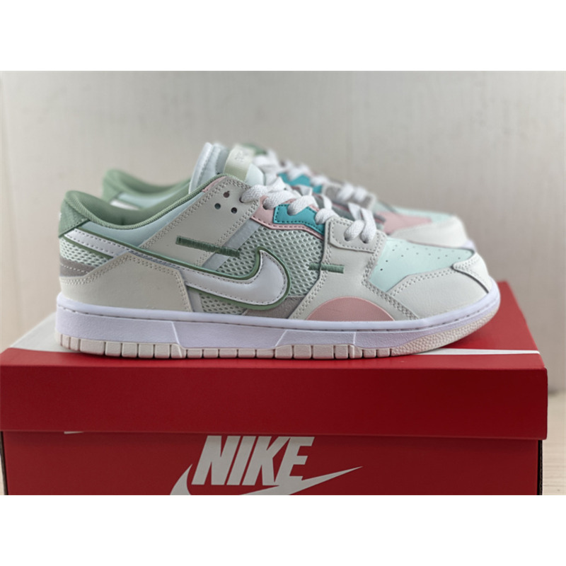 Nike Dunk Low Scrap SE “Grey Haze Oil Green” (W)(2022) DM0802-001