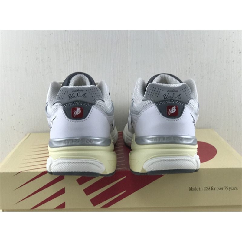 New Balance Gray & Off-White 990V3 Sneakers