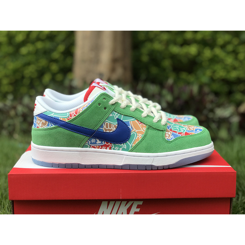 Nike Dunk Low Foam Finger Stadium Green/Old Royal-White-University Red