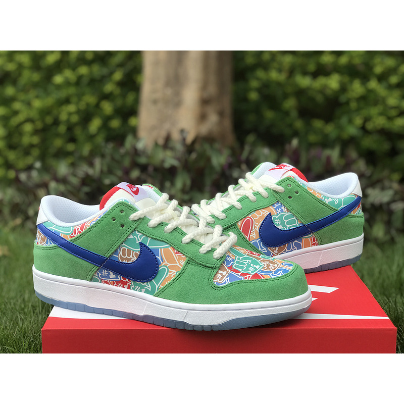 Nike Dunk Low Foam Finger Stadium Green/Old Royal-White-University Red