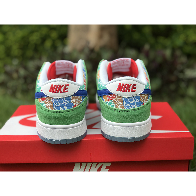 Nike Dunk Low Foam Finger Stadium Green/Old Royal-White-University Red