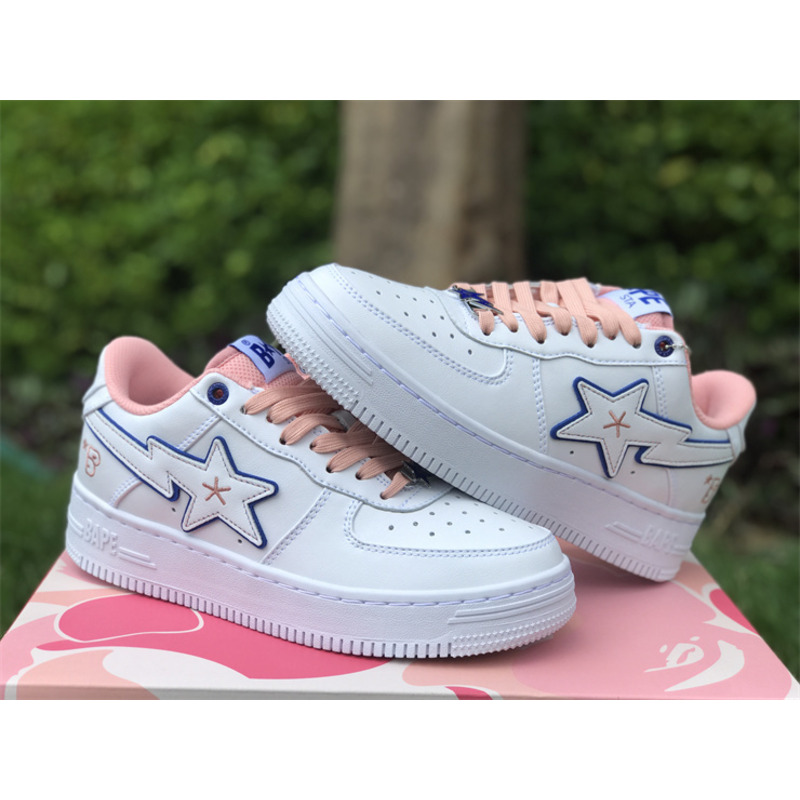 A Bathing Ape Bape Sta Bapy White Pink