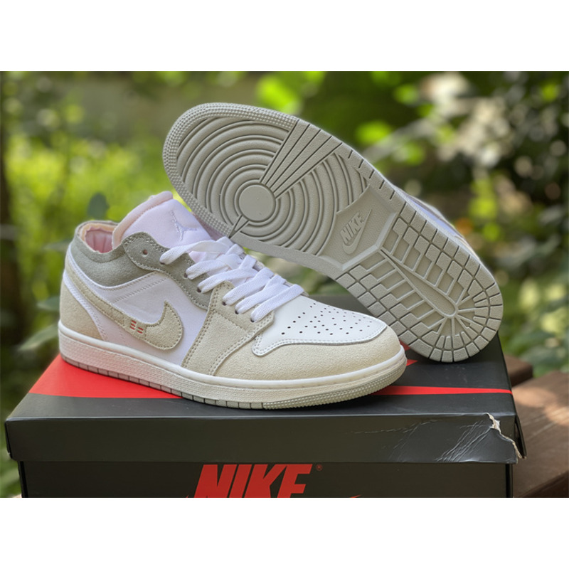 Jordan Nike Jordan 1 Low in White&Grey