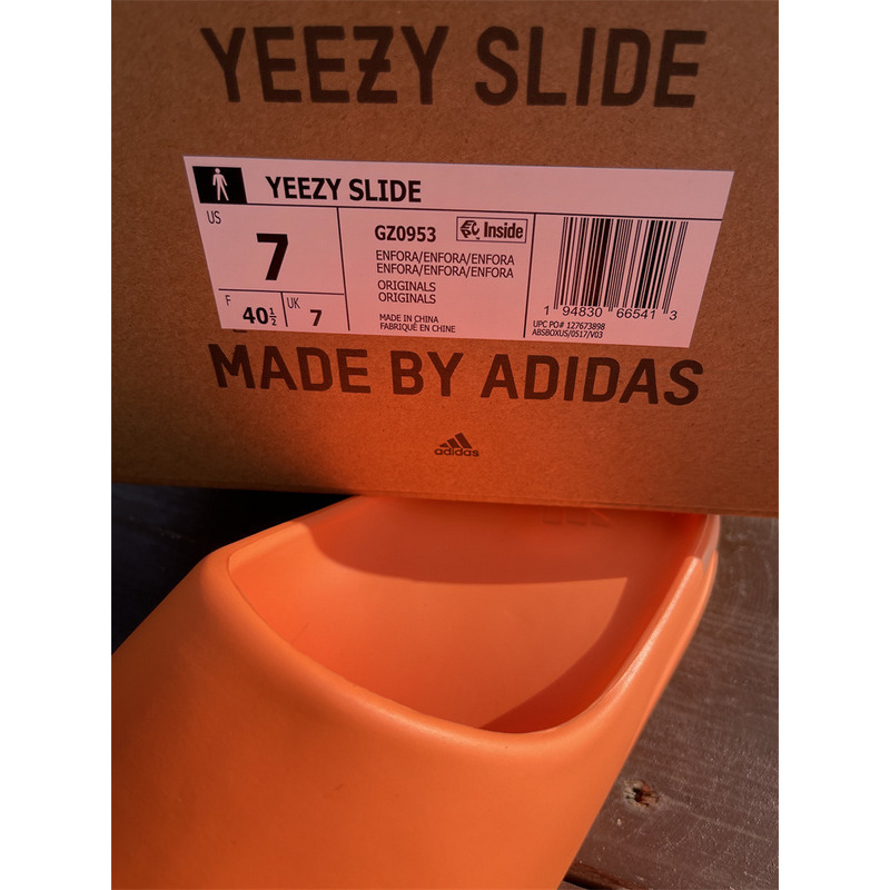 Ad*s yeezy slides enflame orange