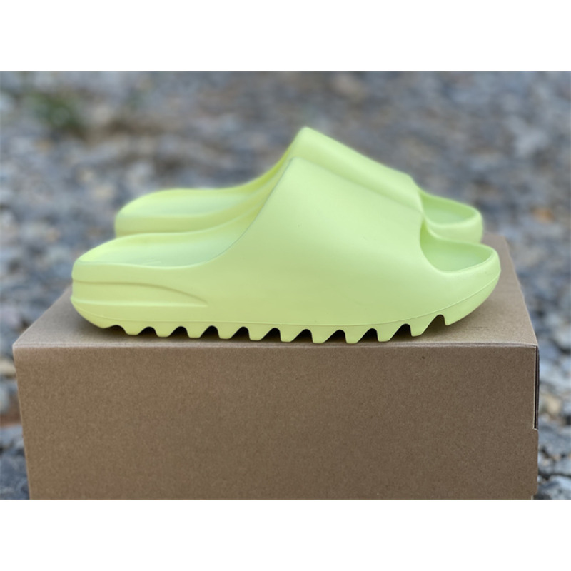 Ad*s yeezy slides glow green