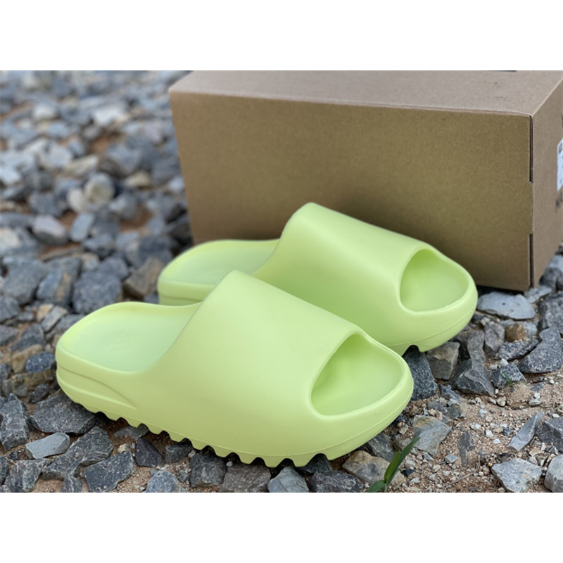 Ad*s yeezy slides glow green