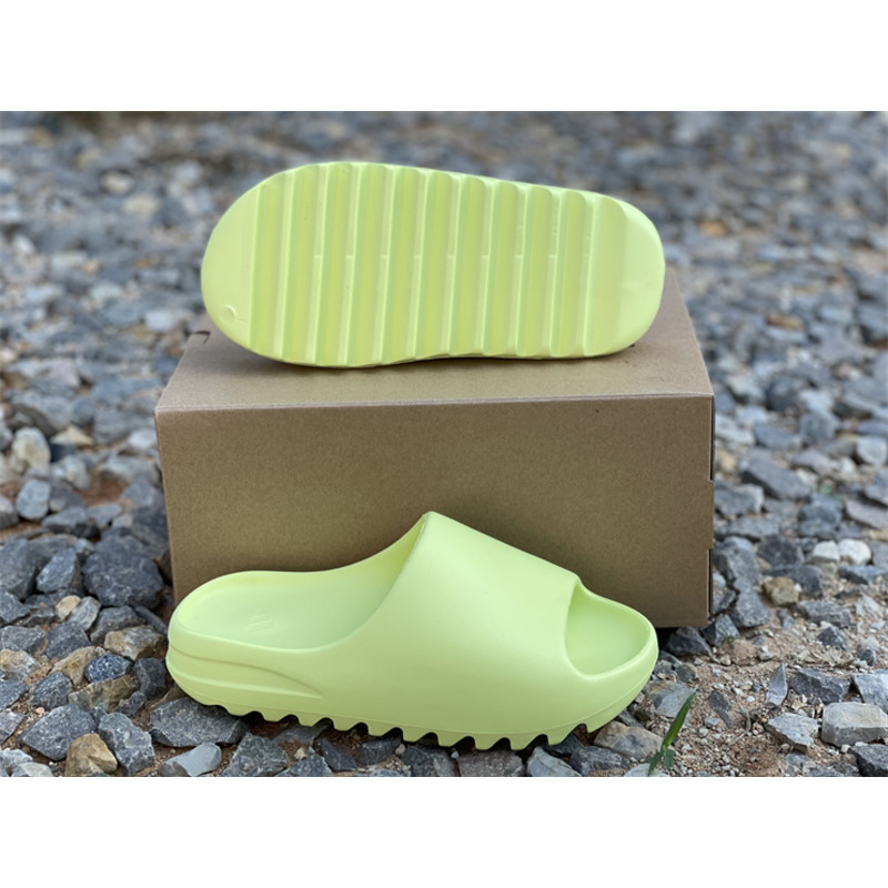 Ad*s yeezy slides glow green