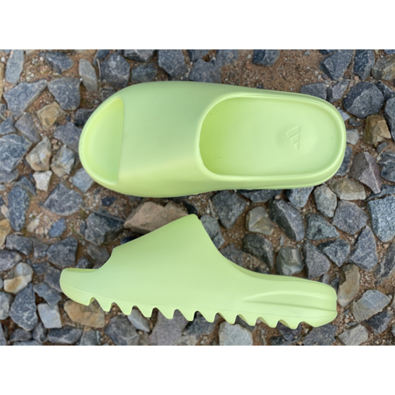 Ad*s yeezy slides glow green