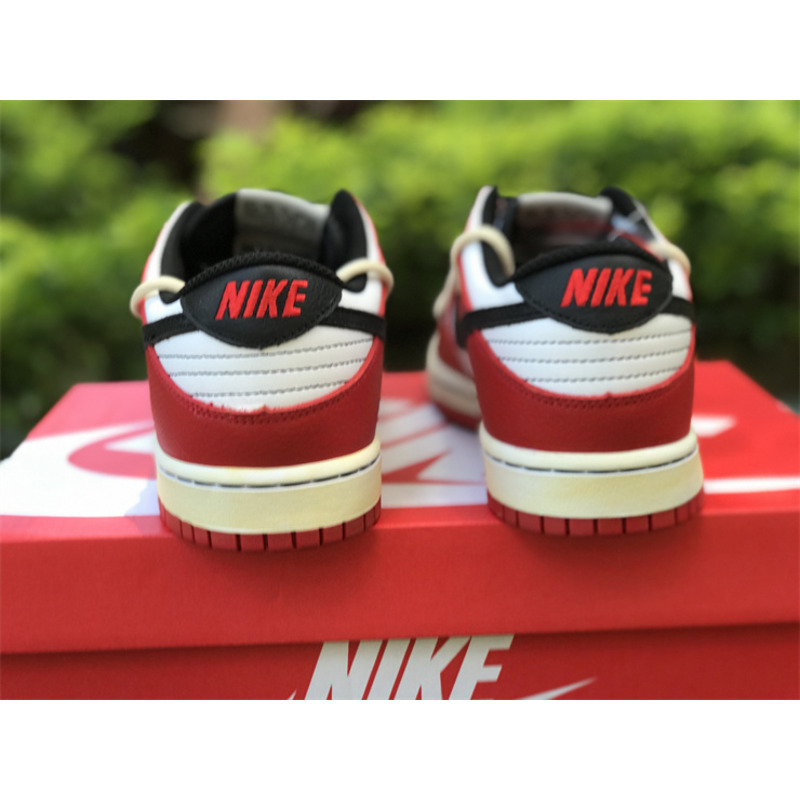 Nike Dunk Low EMB NBA Chicago Red White Black