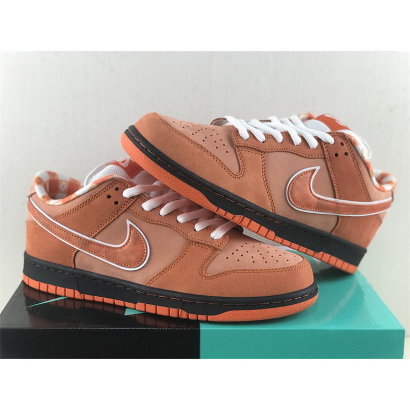 Nike Concepts x Nike SB Dunk Low in Orange Lobster White