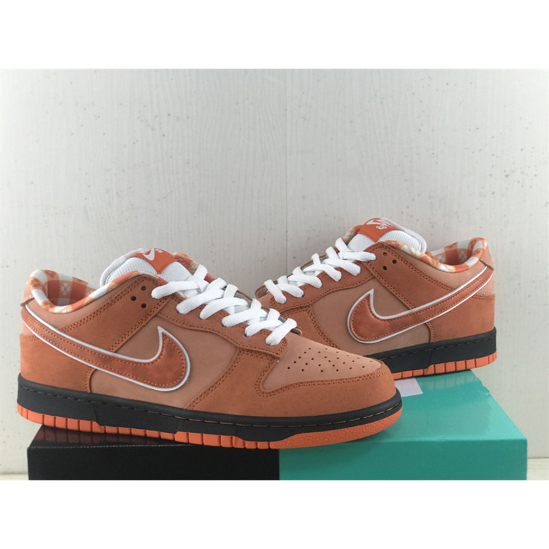 Nike Concepts x Nike SB Dunk Low in Orange Lobster White