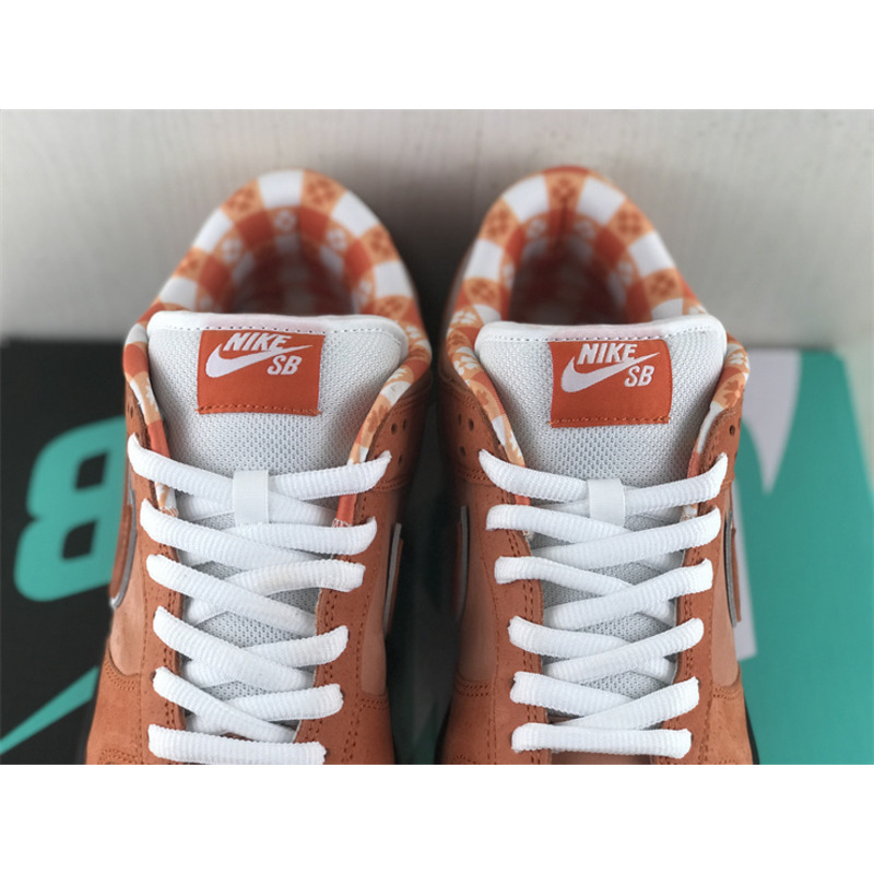 Nike Concepts x Nike SB Dunk Low in Orange Lobster White