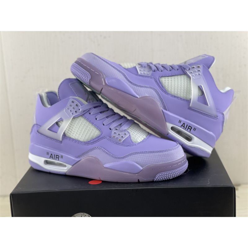 Off-White x Jordan 4 “Purple”