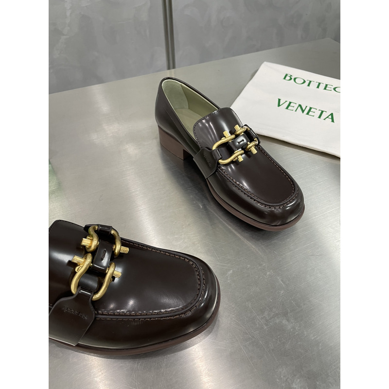 Bo*te*ga ve*ne*ta madame metal buckle loafers brown