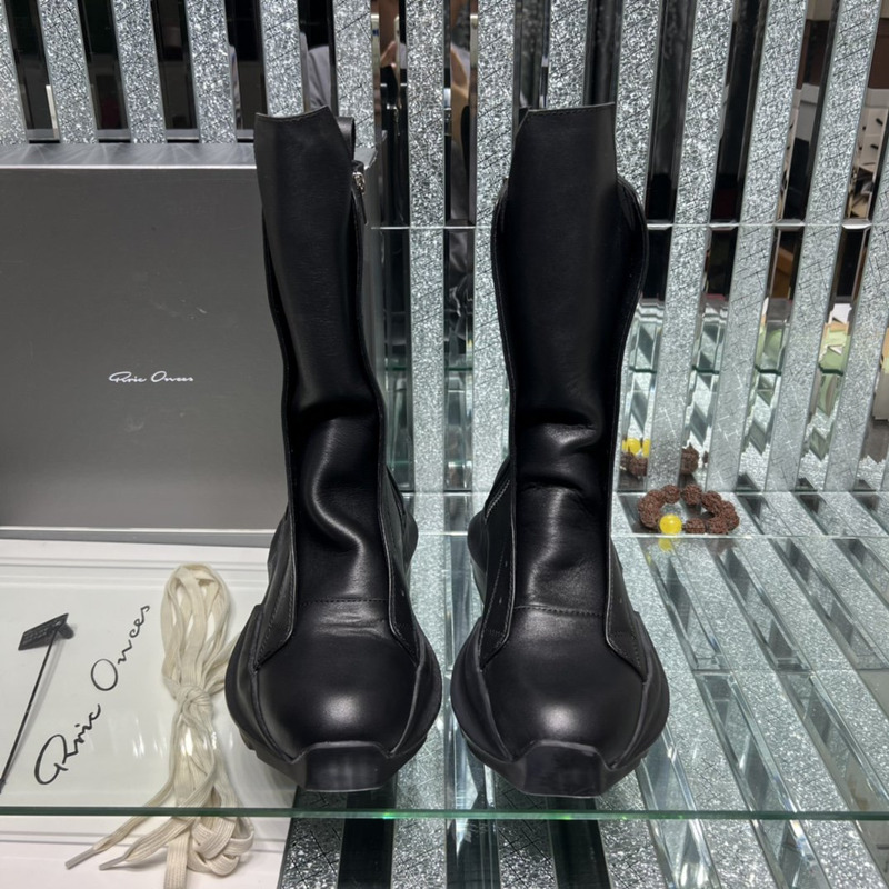 Rick Owens FW22 Strobe Geth Army Boots Black