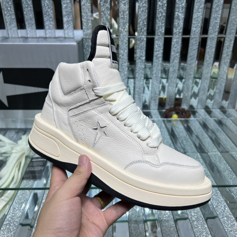 Rick Owens Drkshdw x Converse Women''s Turbowpn Sneakers Milk White