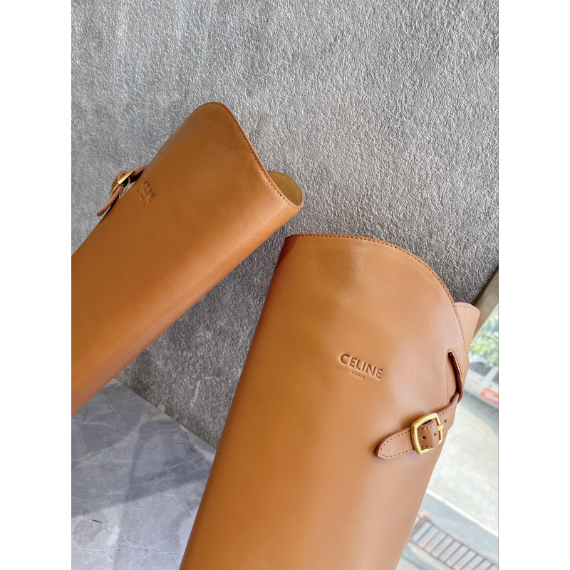 Ce**e margaret high boot in calfskin tan