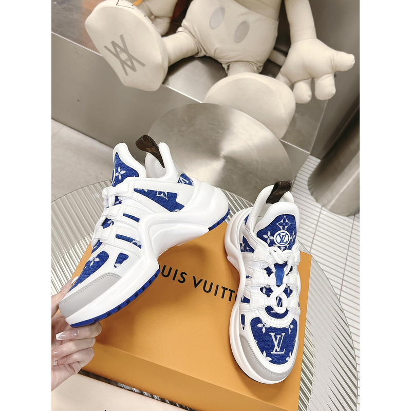 l**is V*t*n lv archlight trainers blue monogram