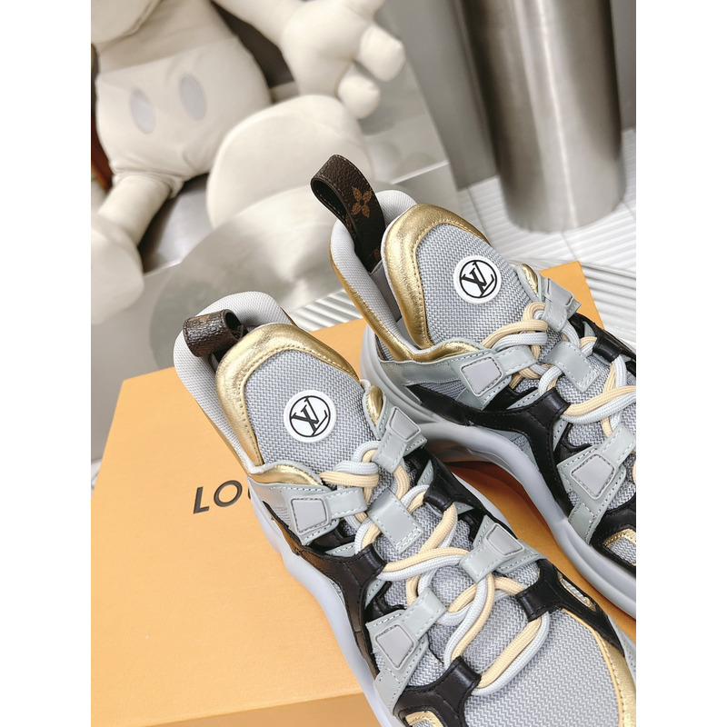 l**is V*t*n lv archlight trainers gray/black/gold