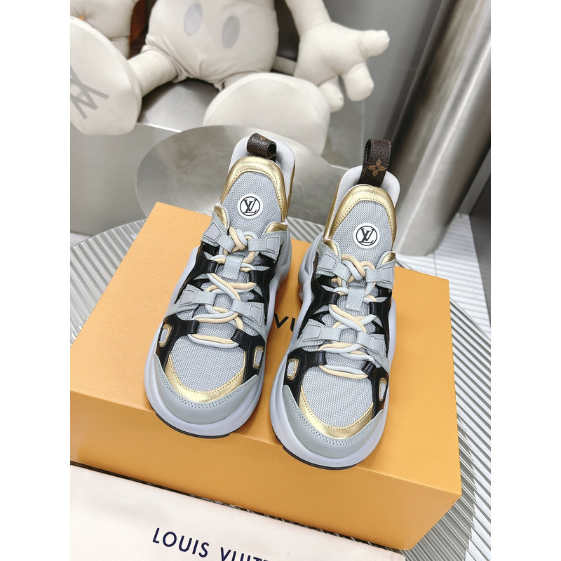 l**is V*t*n lv archlight trainers gray/black/gold