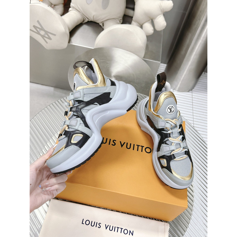 l**is V*t*n lv archlight trainers gray/black/gold