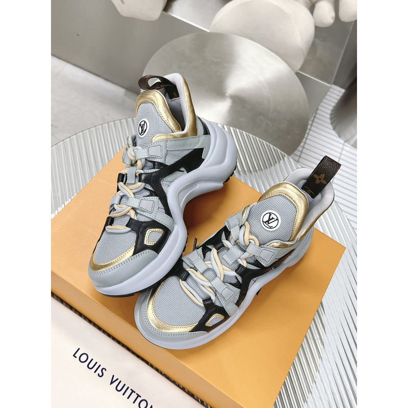 l**is V*t*n lv archlight trainers gray/black/gold