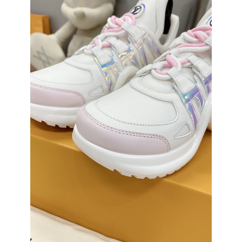 l**is V*t*n lv archlight trainers white/pink